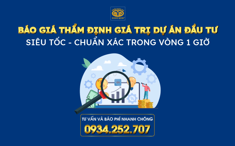 Chi phí thẩm định giá trị dự án đầu tư